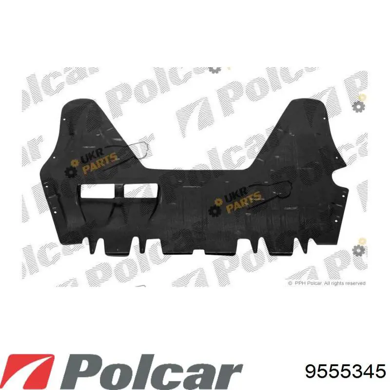 Купити 9555346 Polcar Захист піддона картера двигуна