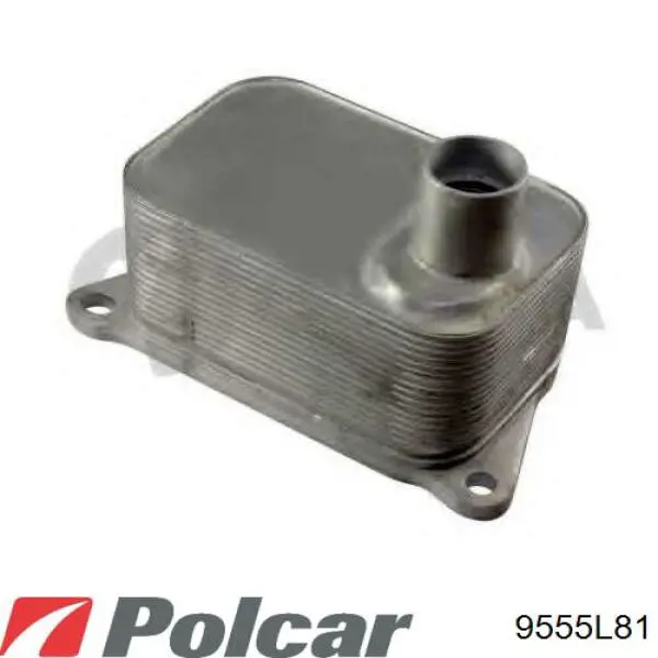 Радіатор масляний (холодильник), під фільтром 9555L81 Polcar