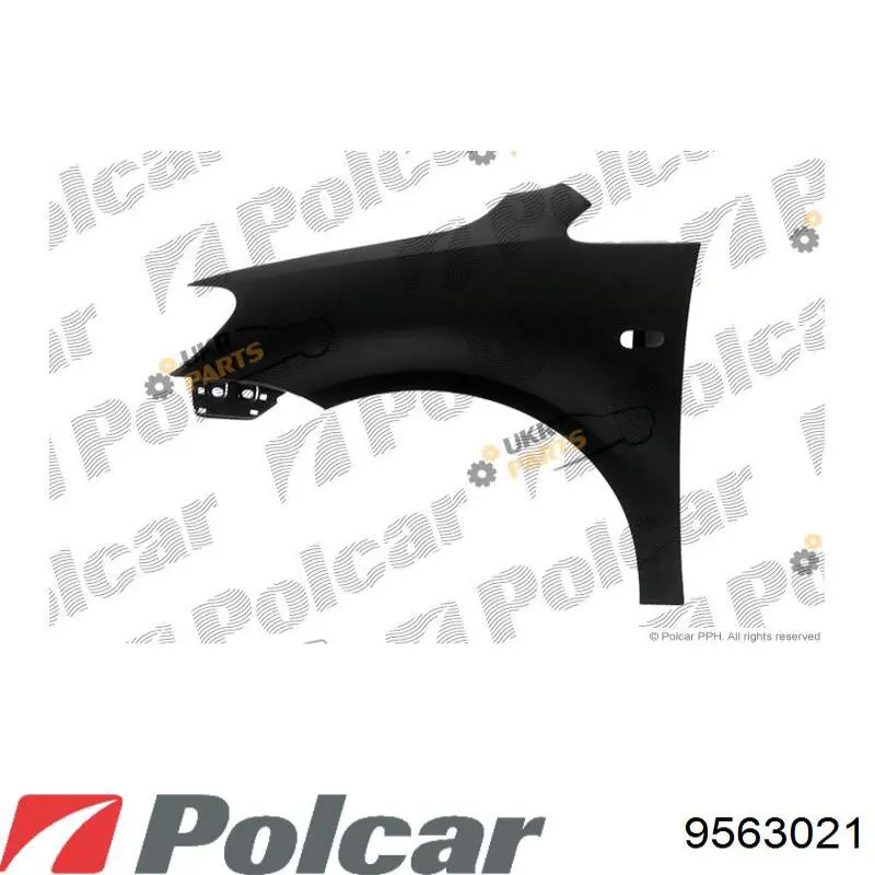 Крило переднє праве Polcar 9563021 ціна, від 60.55 USD