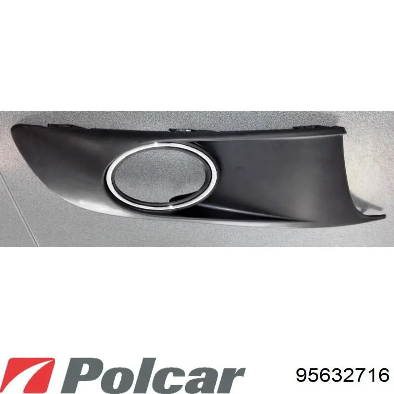 95632716 Polcar заглушка/ решітка протитуманних фар бампера переднього, права