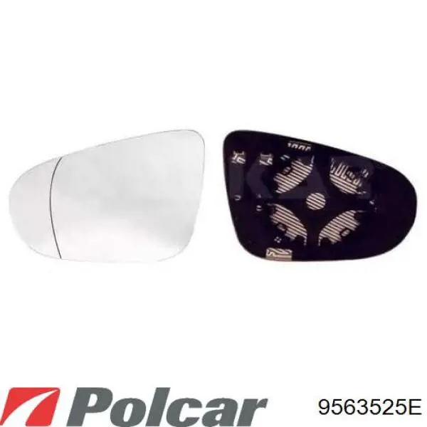 Накладка дзеркала заднього виду, права 9563525E Polcar