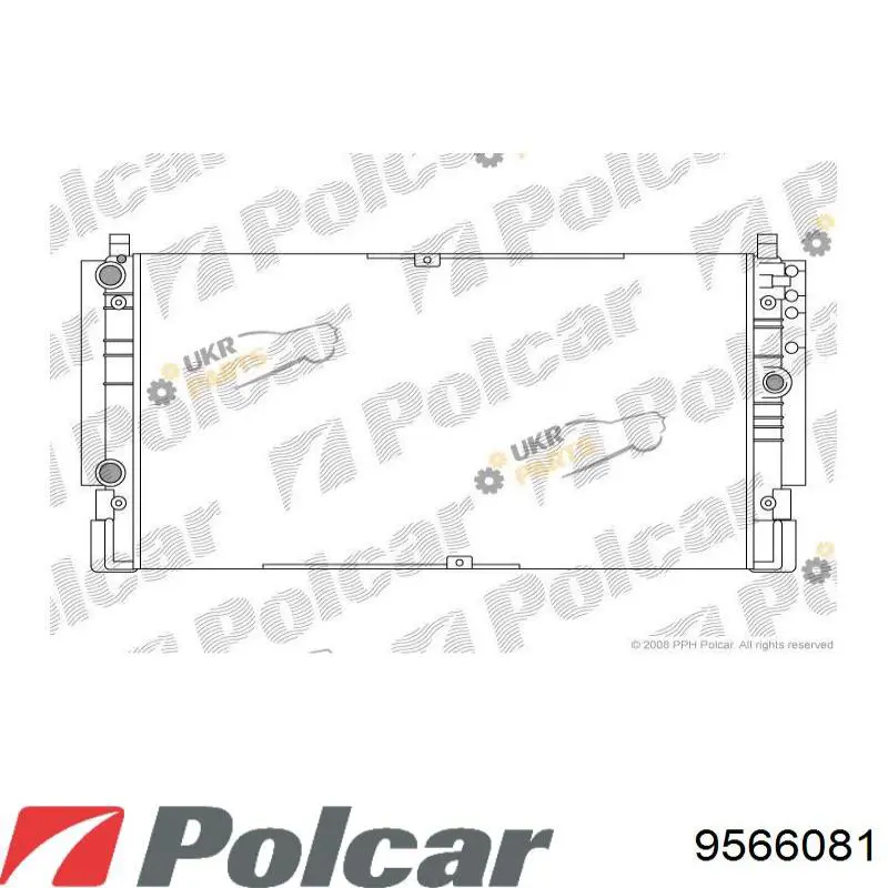 9566081 Polcar Радіатор охолодження двигуна