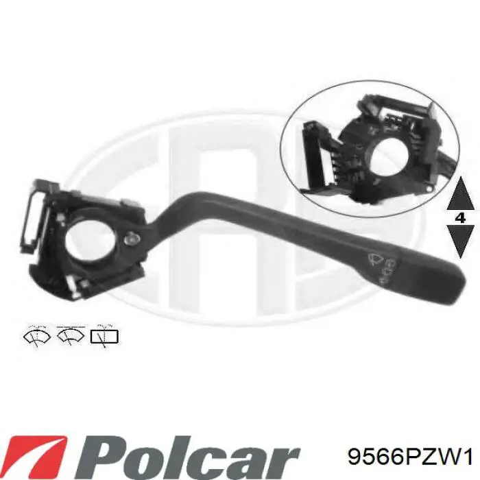 Перемикач підрульовий, правий 9566PZW1 Polcar