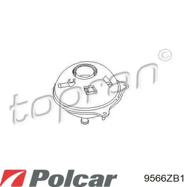 Бачок системи охолодження, розширювальний 9566ZB1 Polcar