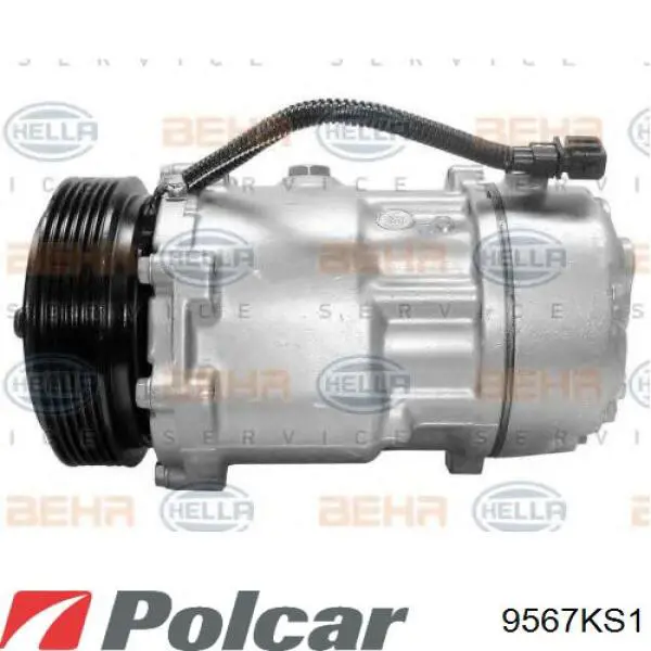 Компресор системи кондиціювання Polcar 9567KS1 ціна, від 171.26 USD