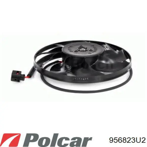 956823U2 Polcar електровентилятор охолодження в зборі (двигун + крильчатка)