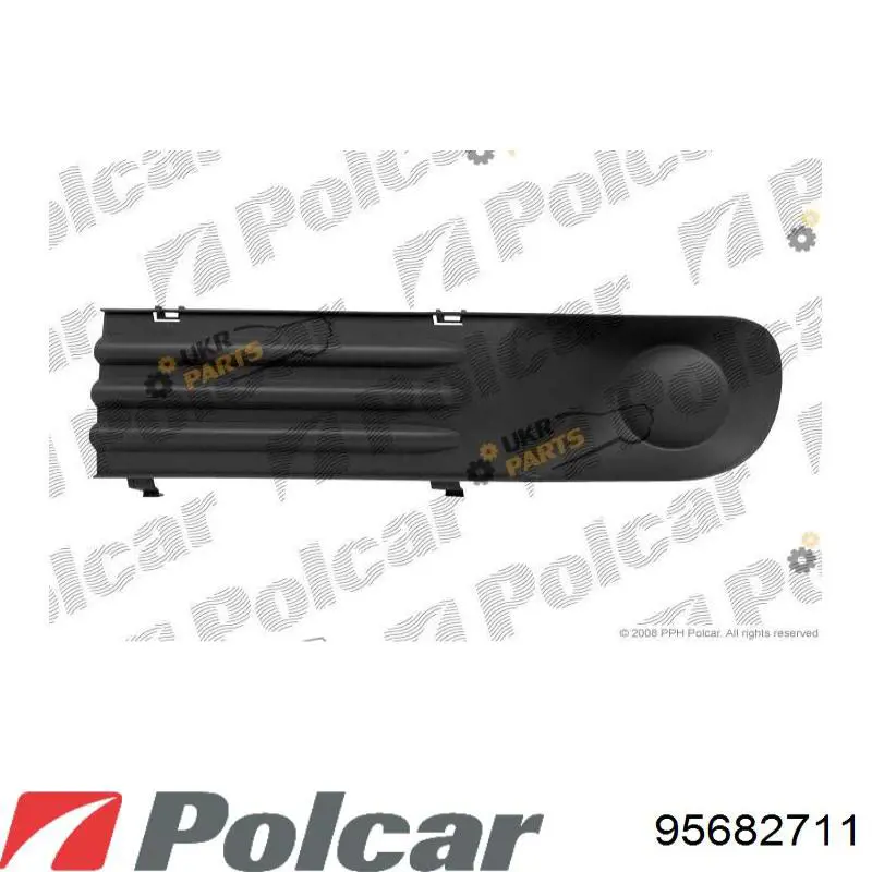Заглушка/ решітка протитуманних фар бампера переднього, ліва PVW07083GAL Signeda
