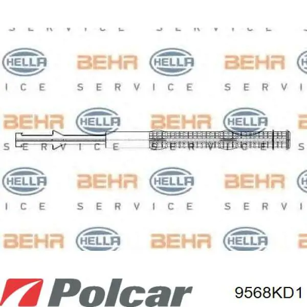 Ресивер-осушувач кондиціонера 9568KD1 Polcar