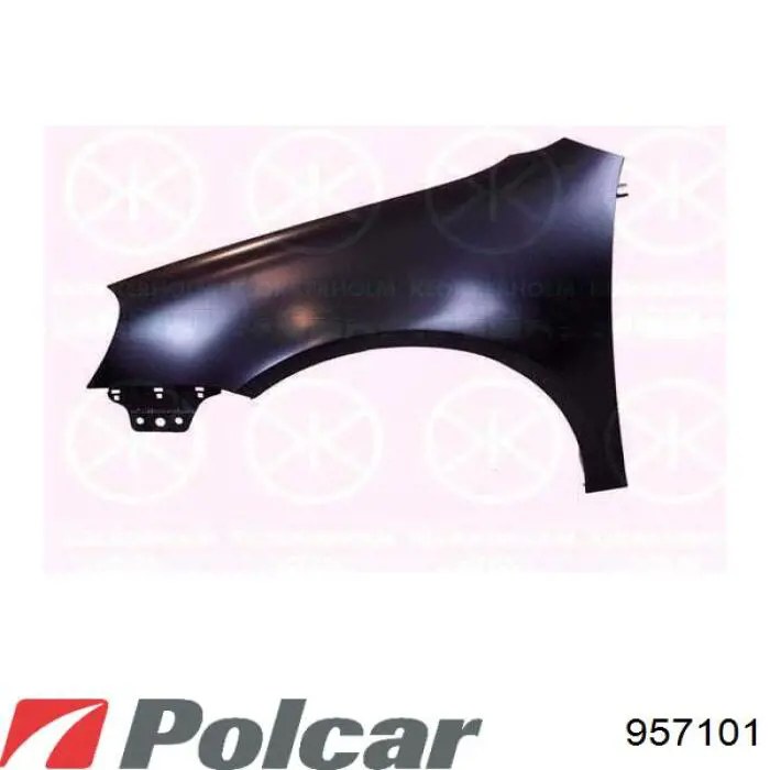 Ліве переднє крило Polcar 957101 ціна, від 55.18 USD