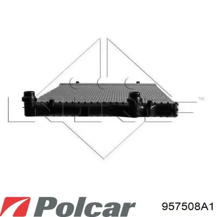 Радіатор основний Polcar 957508A1 ціна, від 48.85 USD
