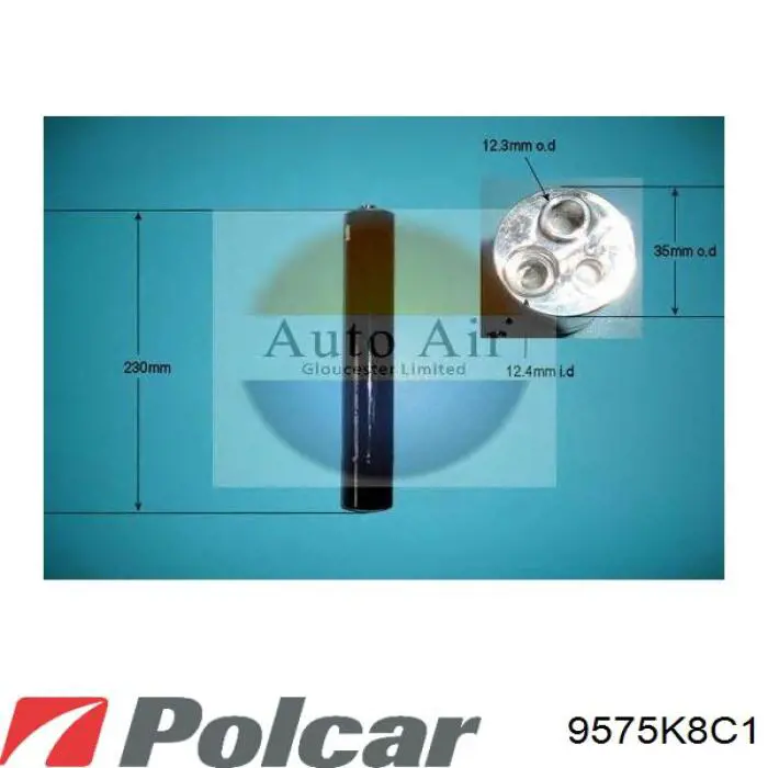 Купити 9575K8C1 Polcar Радіатор системи охолодження кондиціонера
