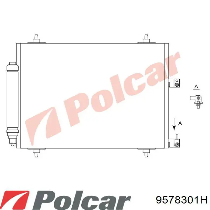 Фара протитуманна, права 9578301H Polcar