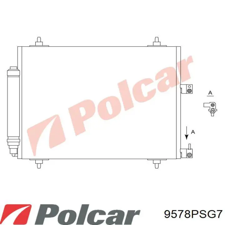 9578PSG7 Polcar Механізм склопідйомника двері задньої, лівої