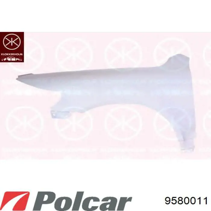 Крило переднє ліве 9580011 Polcar