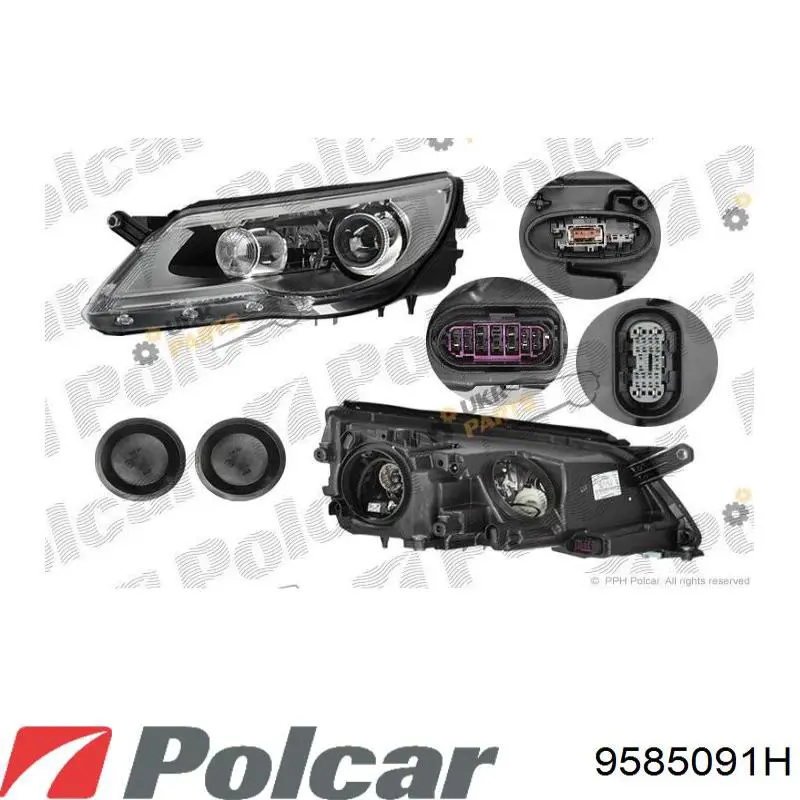 Фара ліва 9585091H Polcar