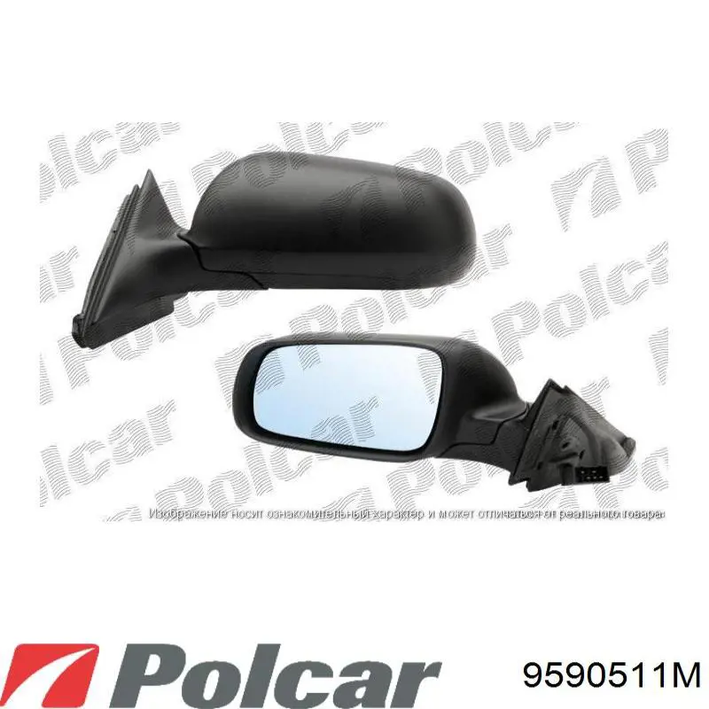 Ліве бокове дзеркало 9546542E Polcar