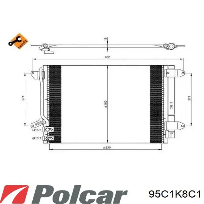 95C1K8C1 Polcar Конденсатор