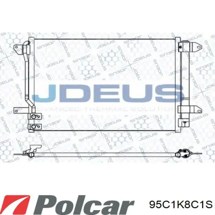 Конденсатор кондиціонера Polcar 95C1K8C1S ціна, від 62.09 USD