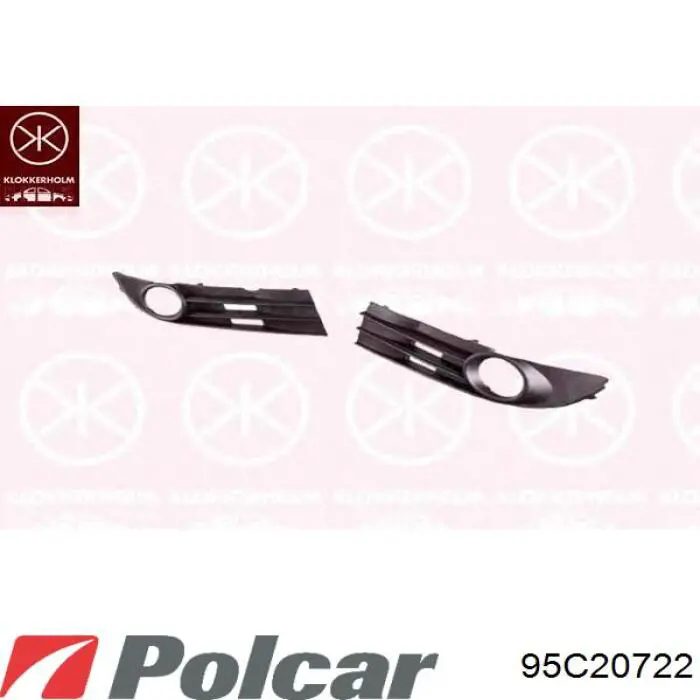 95C20722 Polcar Накладка форсунки омивача фари передньої