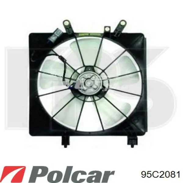95C2081 Polcar Радіатор охолодження двигуна