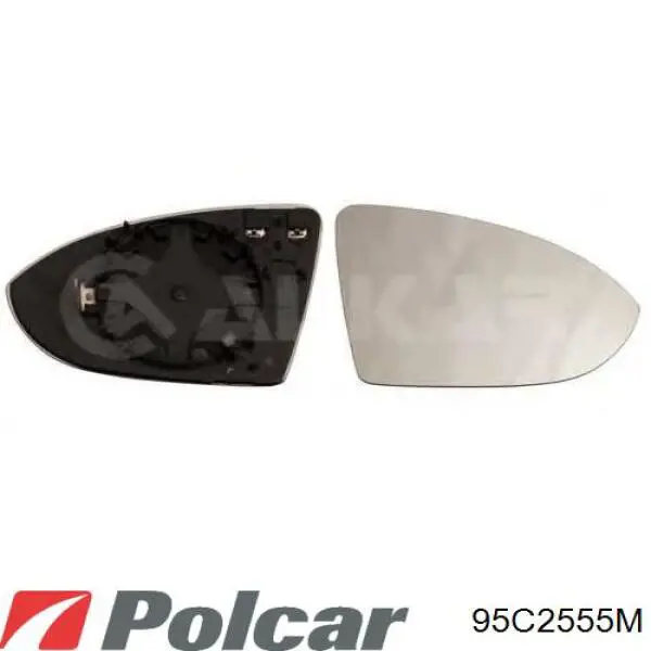 Скло дзеркала заднього виду, правого Polcar 95C2555M ціна, від 10.19 USD