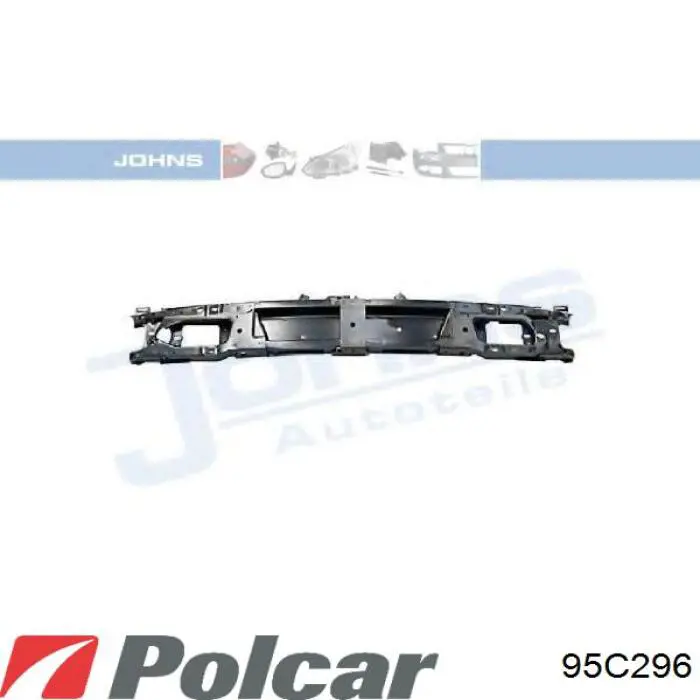 Задній бампер 95C296 Polcar