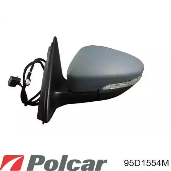 Скло дзеркала заднього виду, правого Polcar 95D1554M ціна, від 11.81 USD