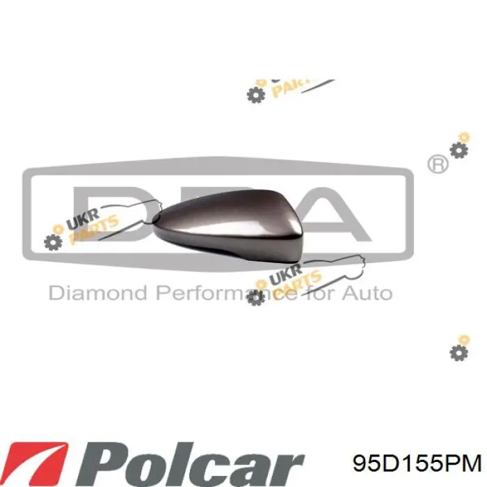 95D155PM Polcar Накладка дзеркала заднього виду, права