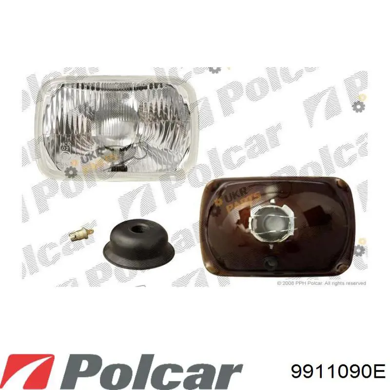 9911090E Polcar лампа-фара зовнішня, ліва/права