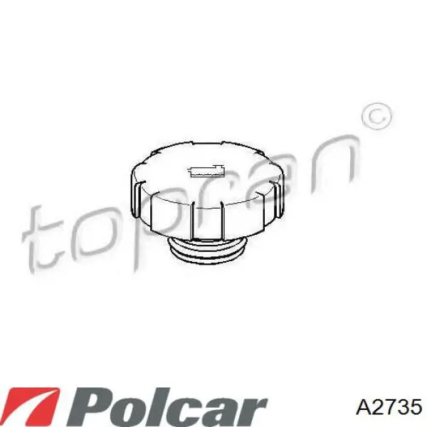 Кришка розширювального бачка A2735 Polcar