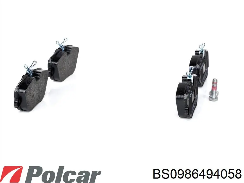 BS0986494058 Polcar колодки гальмові задні, дискові
