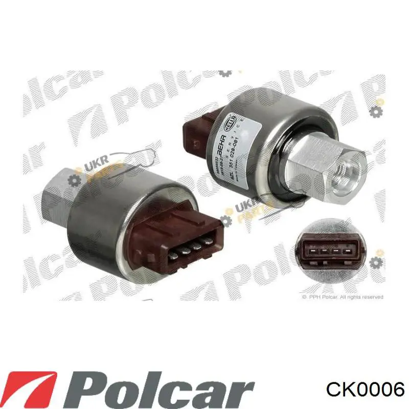 CK0006 Polcar датчик абсолютного тиску кондиціонера