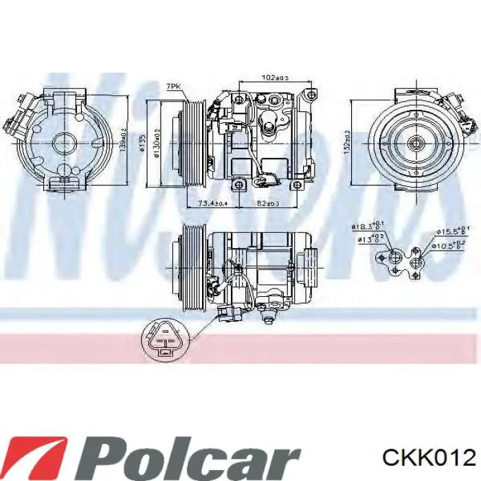 Компресор кондиціонера CKK012 Polcar