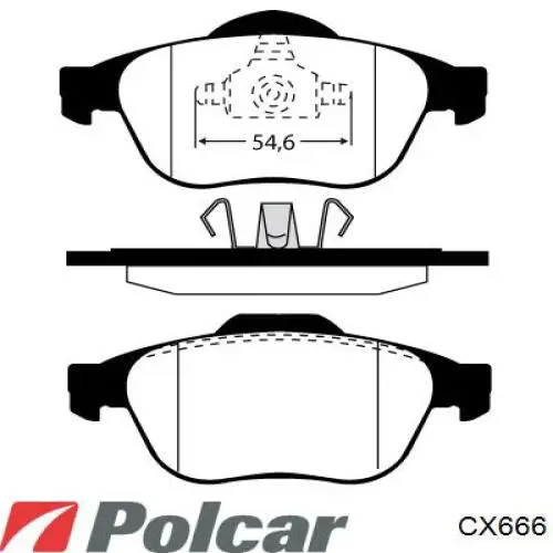 Передня маточина CX666 Polcar