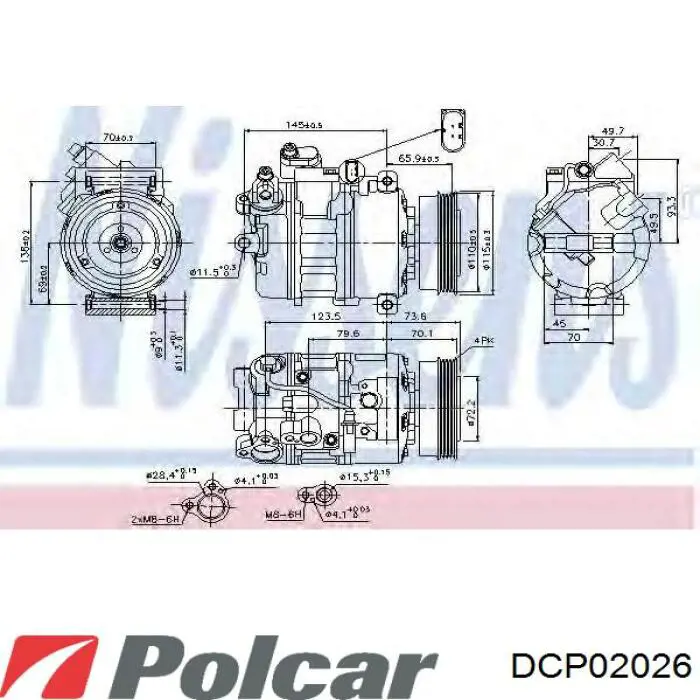 Компресор системи кондиціювання Denso 4472208403 ціна, від 179.11 USD
