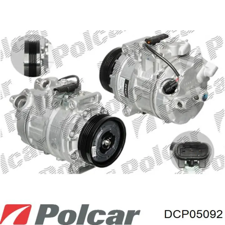Компресор системи кондиціювання Polcar DCP05092 ціна, від 216.22 USD