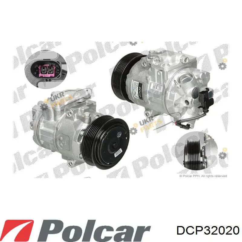 Компресор системи кондиціювання Polcar DCP32020 ціна, від 126.69 USD