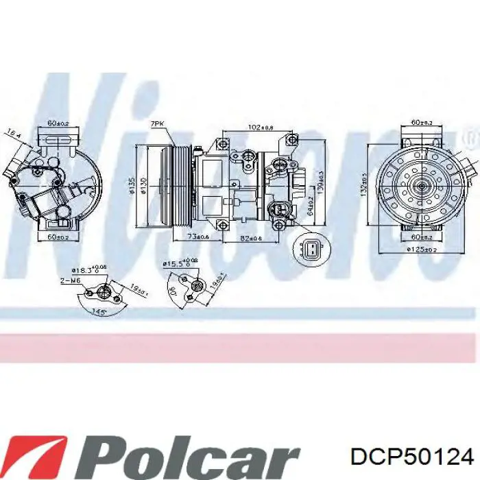 Купити DCP50124 Polcar Компресор кліматичної установки
