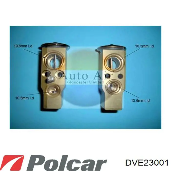 DVE23001 Polcar клапан trv, кондиціонера