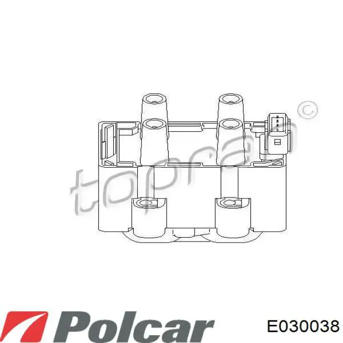 E030038 Polcar Котушка запалювання