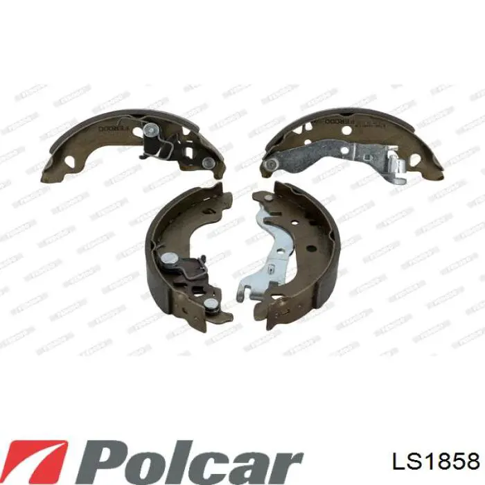 LS1858 Polcar Колодки гальмівні задні, барабанні