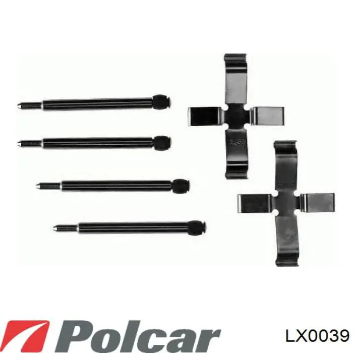 Ремкомплект гальмівних колодок Polcar LX0039 ціна, від 3.87 USD