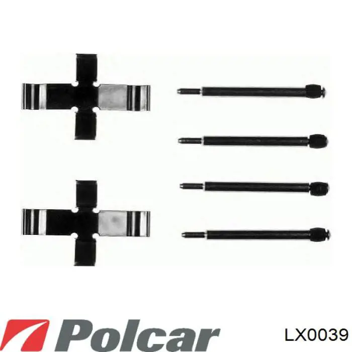 Купити LX0039 Polcar Ремкомплект гальмівних колодок