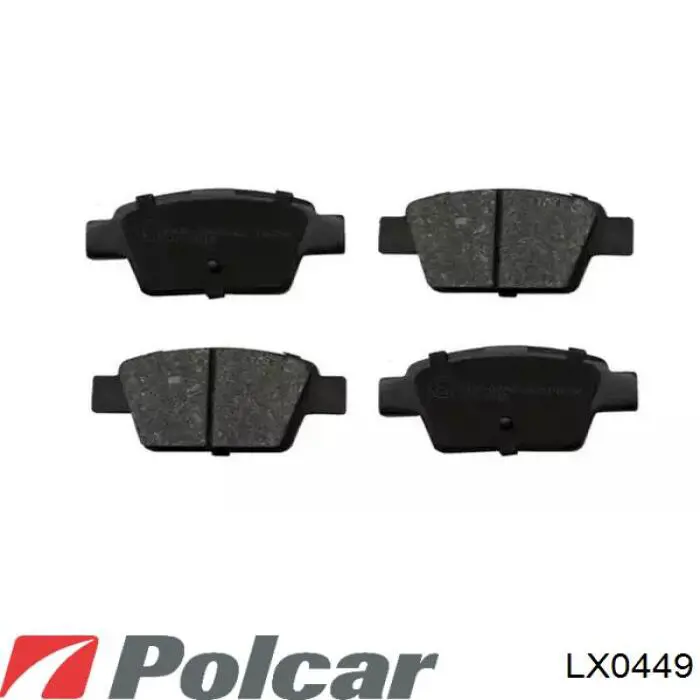 LX0449 Polcar комплект пружинок кріплення дискових колодок, передніх