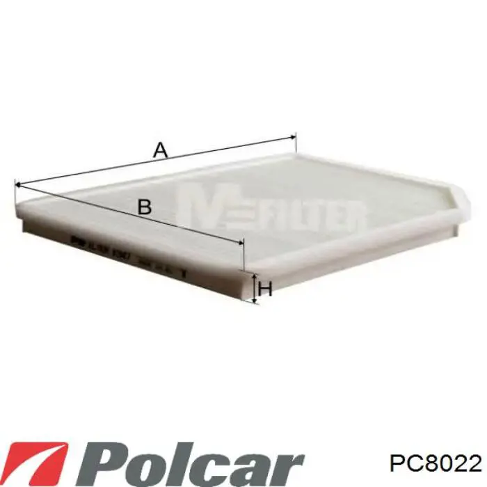 Фільтр повітряний обігрівача Polcar PC8022 ціна, від 4.57 USD