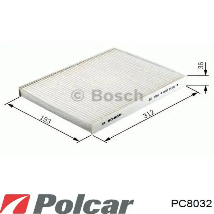 PC8032 Polcar Внутрішньосалонний фільтр