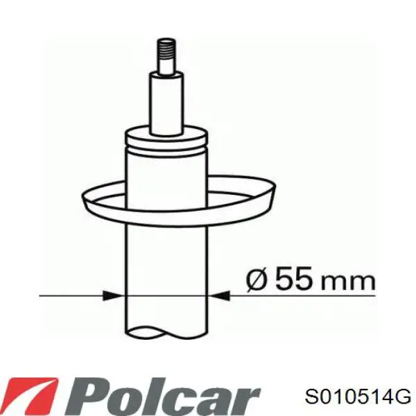 Амортизатор передній S010514G Polcar