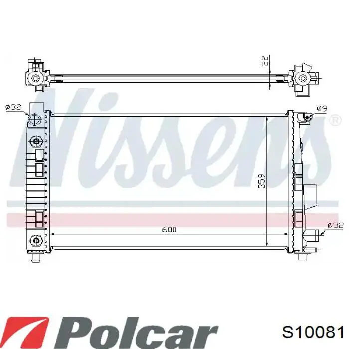 S10081 Polcar помпа водяна, (насос охолодження)