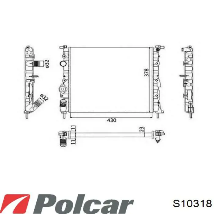 Помпа охолодження Polcar S10318 ціна, від 19.21 USD