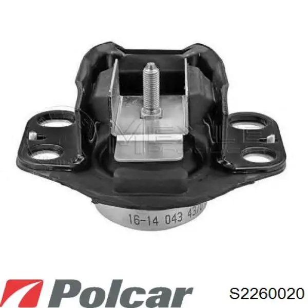 Подушка (опора) двигуна, передня Polcar S2260020 ціна, від 27.27 USD